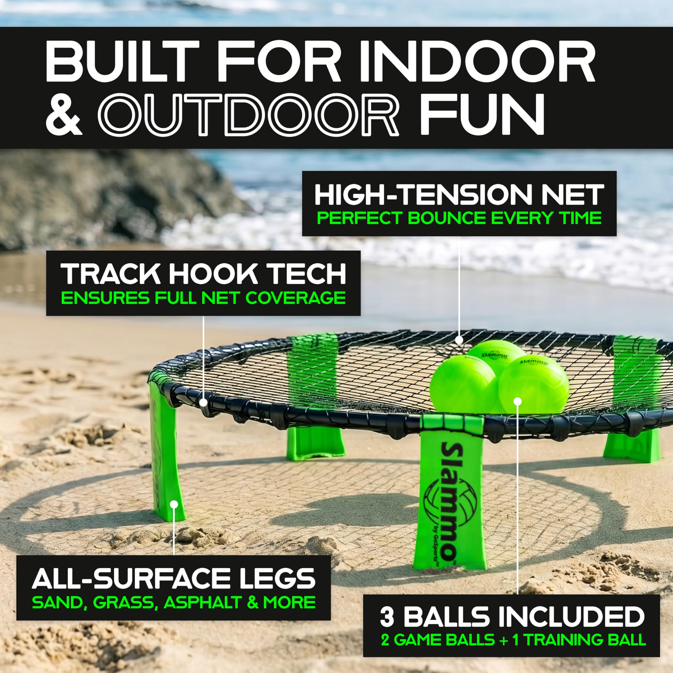 GoSports Slammo Outdoor Lawn & Beach Game Set