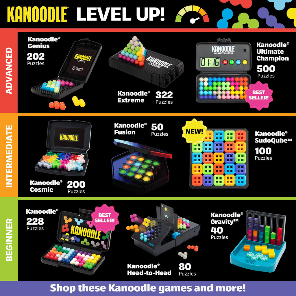 Educational Insights Kanoodle 3D Brain Teaser for Ages 7+