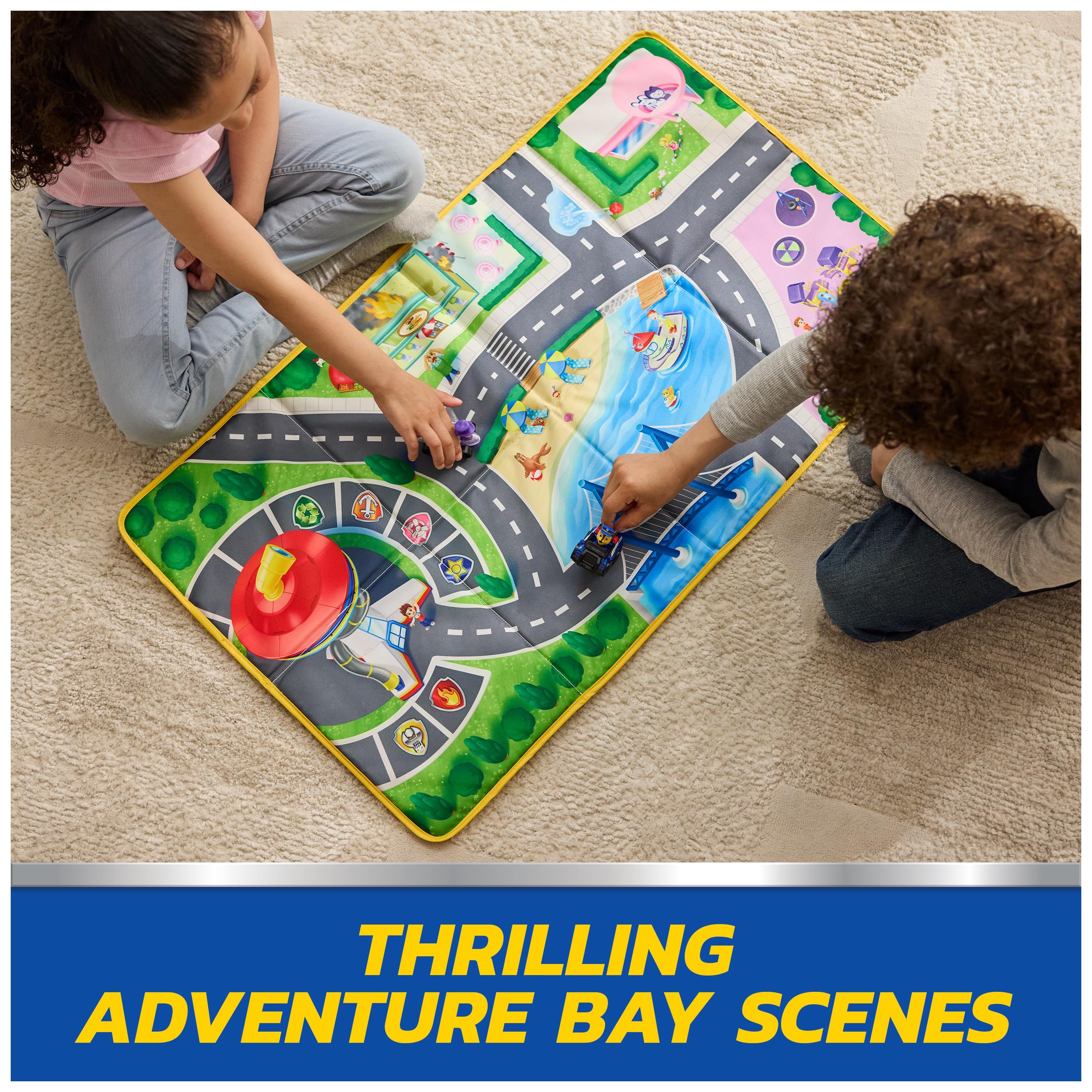 PAW Patrol 33-Inch Adventure Bay Playmat & Vehicle Set