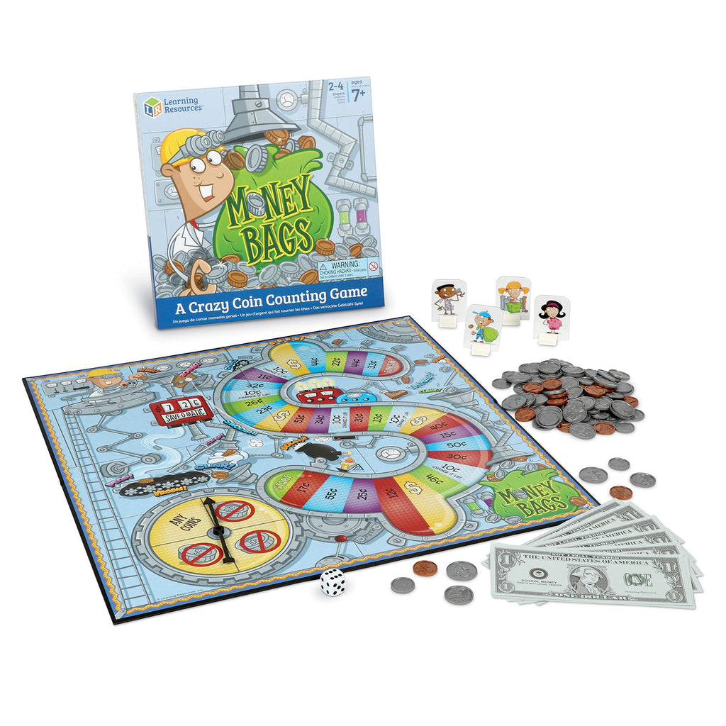 Learning Resources Money Bags Coin Value Counting Game