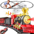 Hot Bee Smoking Toy Train Set with Lights & Sound