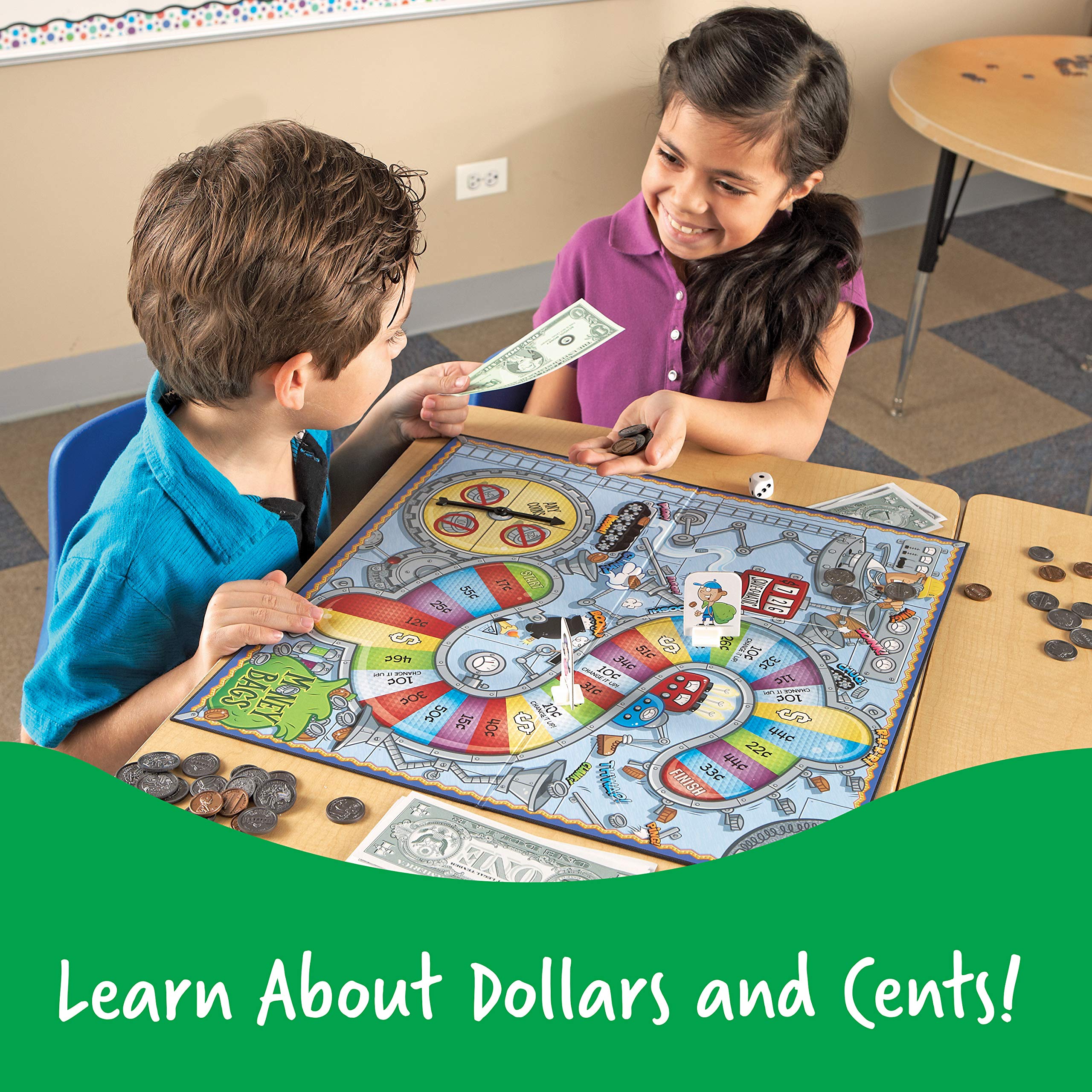Learning Resources Money Bags Coin Value Counting Game