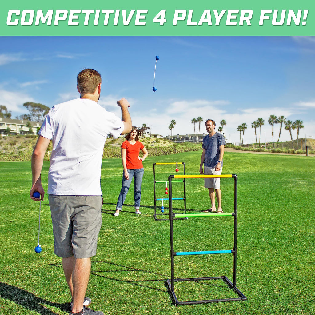 GoSports Ladder Toss Game Set with 6 Soft Bolo Balls
